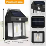 solar tungsten wall light