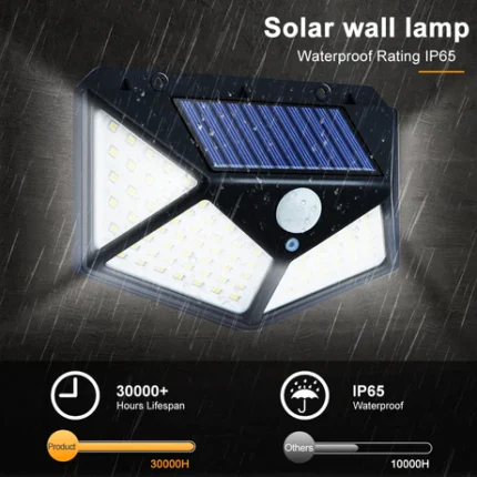 solar wall light with motion sensor